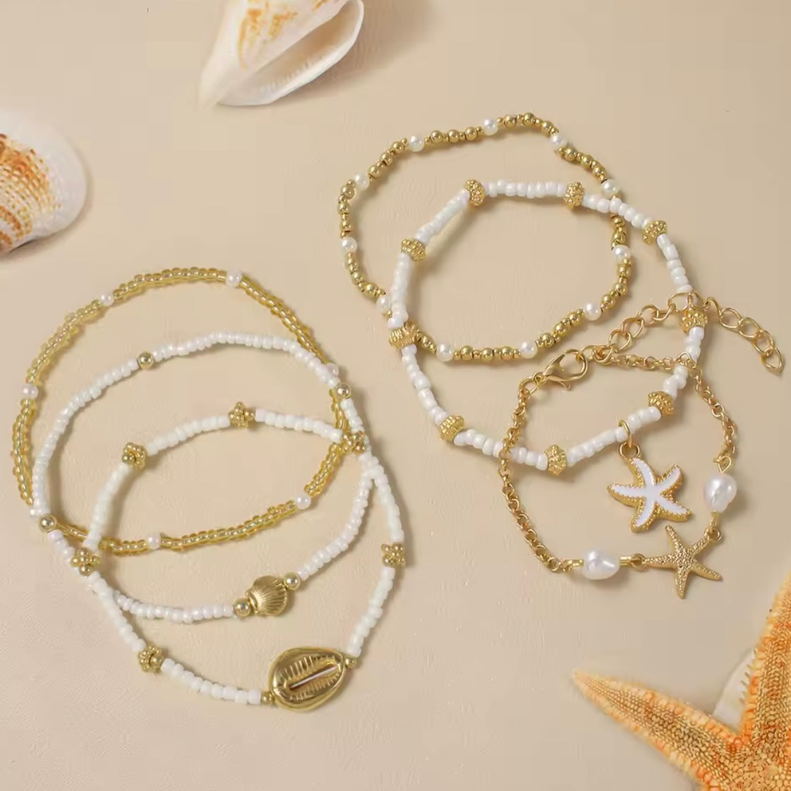 Pack 7 Tobilleras Artesanales